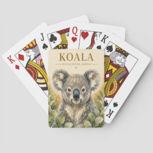 Jeu De Cartes Bois de eucalyptus de koalas faune