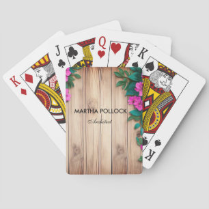 Jeu De Cartes Bois rose