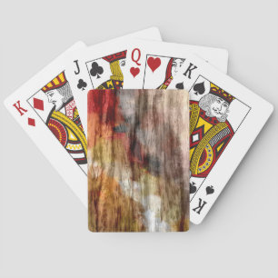 Jeu De Cartes Bois vintage Art Abstrait 3
