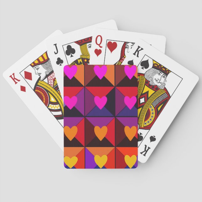 Jeu De Cartes Boîte de Valentin (dos)