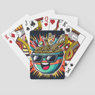 Jeu De Cartes Bol de nouilles de ramen de dessin animé mignon dr