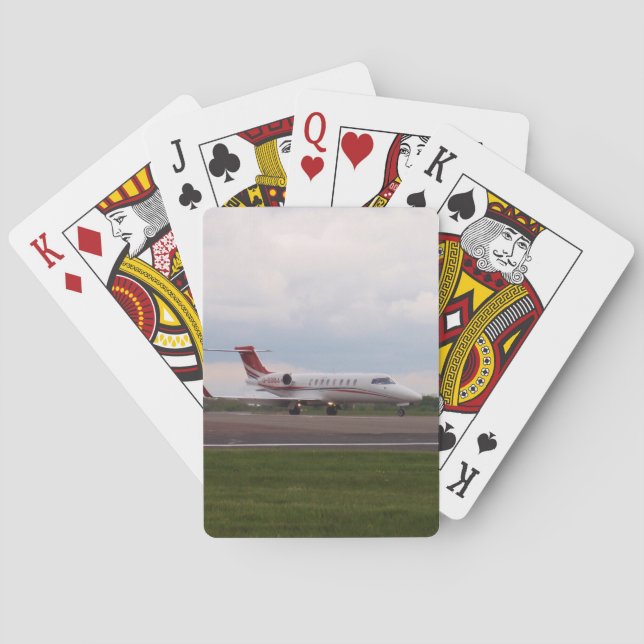 Jeu De Cartes Bombardier Lear Jet 45XR (dos)