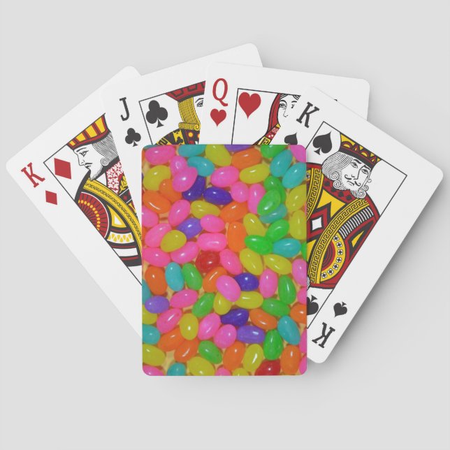 Jeu De Cartes Bonbons de jellybean colorés (dos)