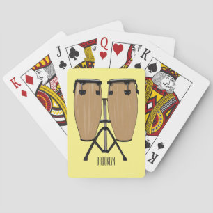 Jeu De Cartes Bongo, dessin animé de batterie