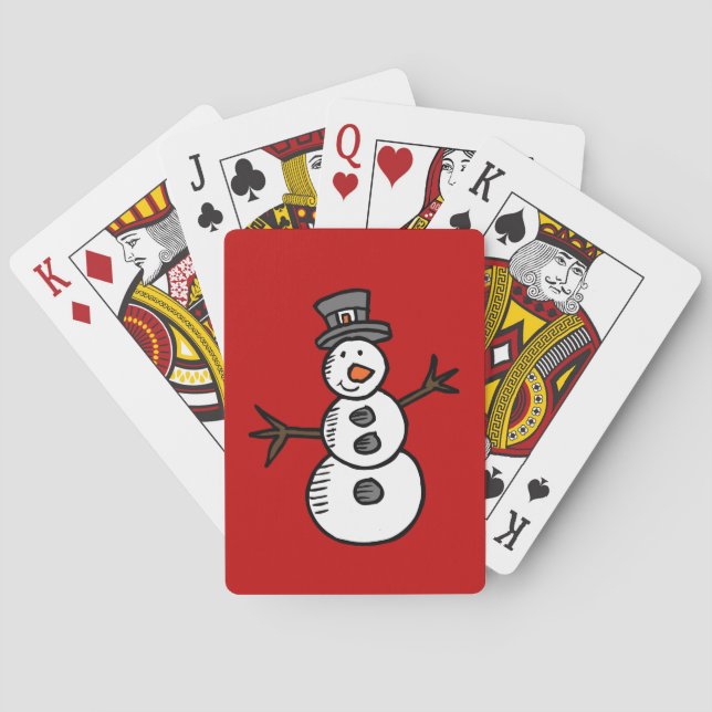 Jeu De Cartes Bonhomme de neige (dos)