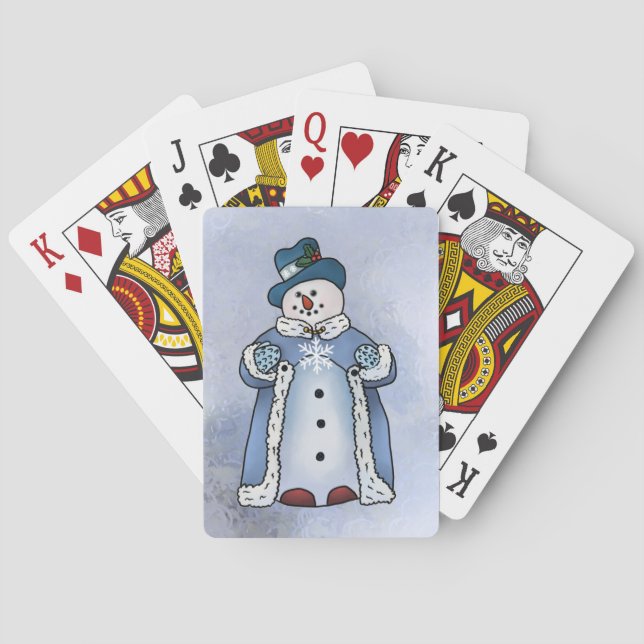 Jeu De Cartes Bonhomme de neige élégant (dos)