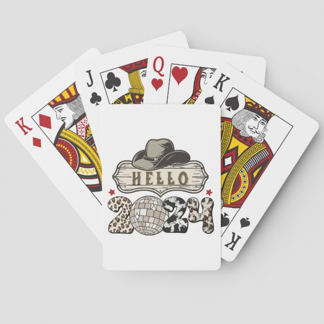 Jeu De Cartes Bonjour 2024 occidental (dos)