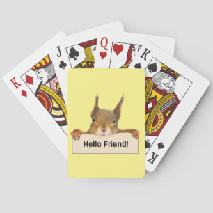 Jeu De Cartes Bonjour ami Funny Squirrel