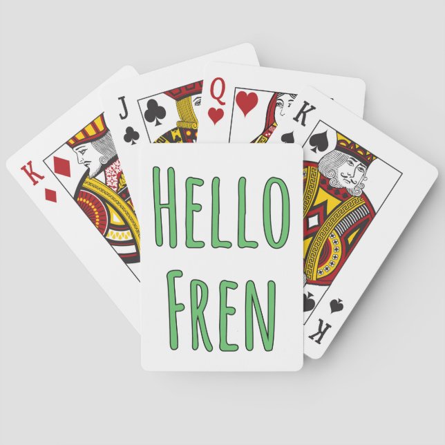 Jeu De Cartes Bonjour Fren (dos)