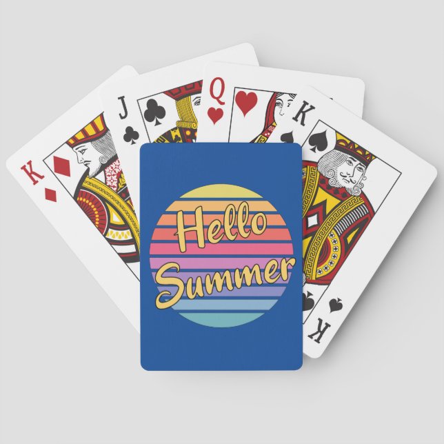 Jeu De Cartes Bonjour l'été (dos)