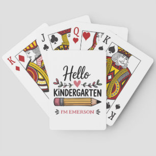 Jeu De Cartes Bonjour maternelle personnalisé retour à l'école