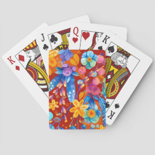 Jeu De Cartes Bonjour Printemps Heure du bonheur, Floral coloré