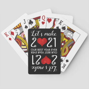Jeu De Cartes Bonne année 2021 Meilleure année jamais
