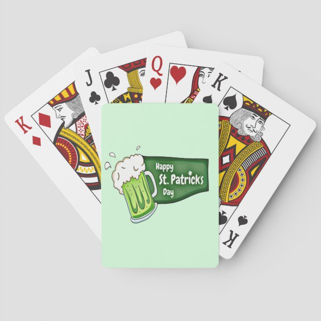 Jeu De Cartes Bonne bière St. Patricks Day (dos)