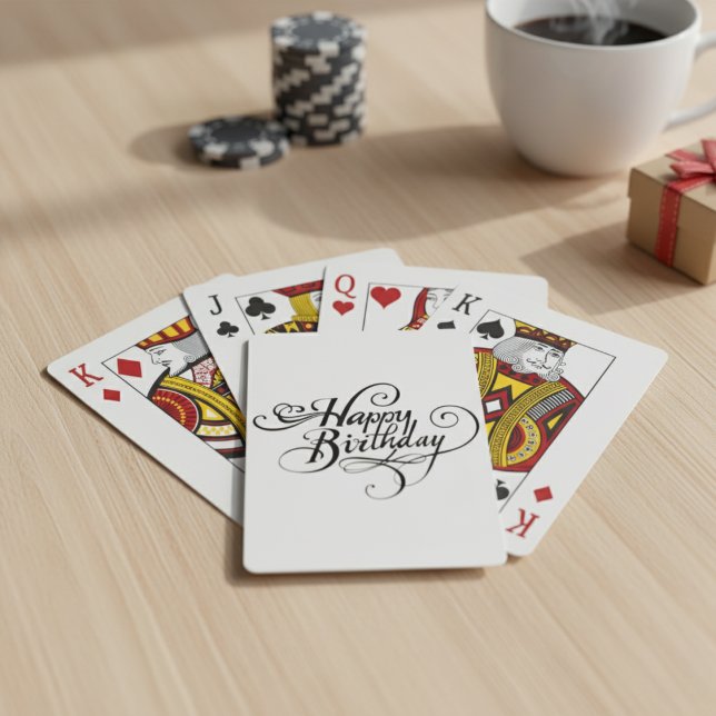 Jeu De Cartes Bonne collection d'anniversaire (Happy Birthday Collection Poker Cards)