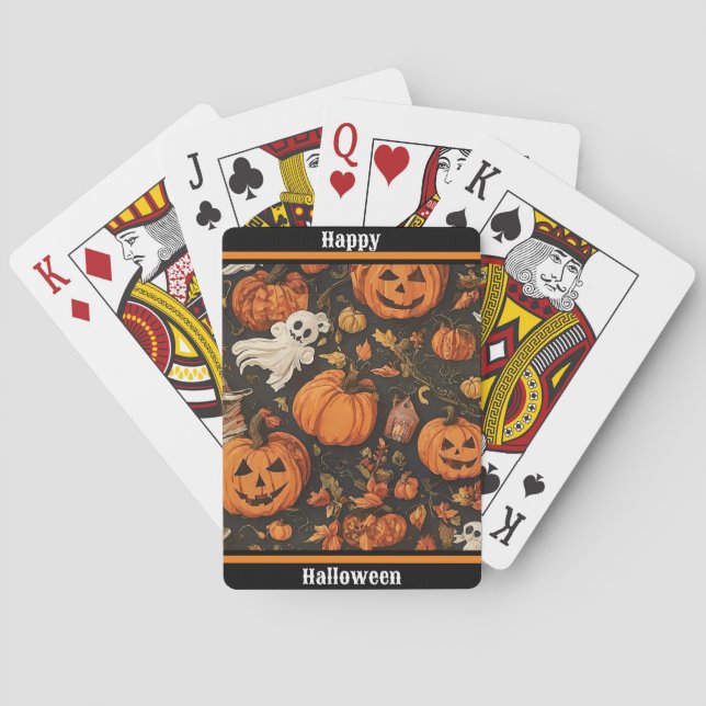 Jeu De Cartes Bonne collection Vintage d'Halloween (dos)