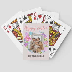 Jeu De Cartes Bonne famille de Pâques, famille de lapins de Pâqu