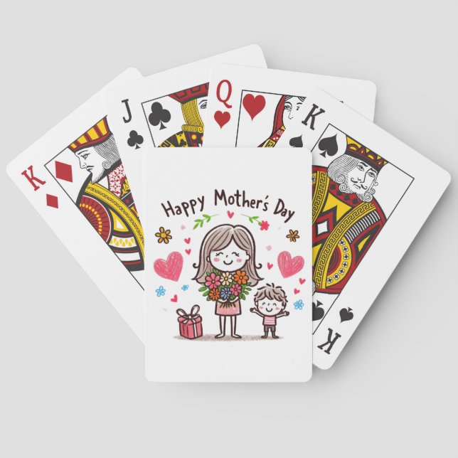 Jeu De Cartes Bonne fête des mères (dos)