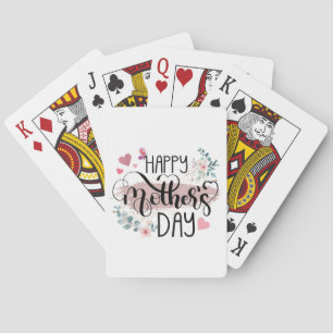 Jeu De Cartes Bonne fête des mères 2025 mignonne florale pour le