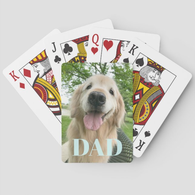 Jeu De Cartes Bonne Fête des pères Golden Retriever Chien (dos)