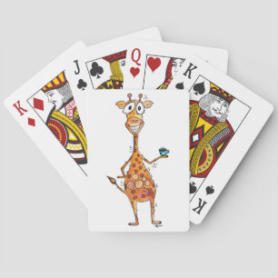 Jeu De Cartes Bonne Giraffe Whimsical Boire Café