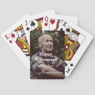 Jeu De Cartes Bonne retraite photo nom année de service