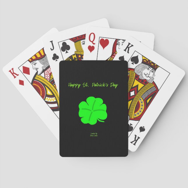 Jeu De Cartes Bonne Saint Patrick Jouer aux cartes (dos)