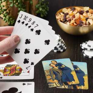 Jeu De Cartes Bonnie Parker Clyde Barrow 1933 Faux Peinture