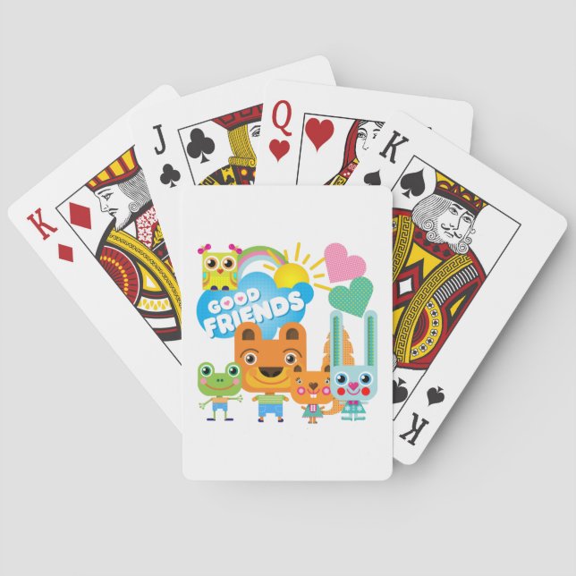 Jeu De Cartes Bons amis d'animaux (dos)