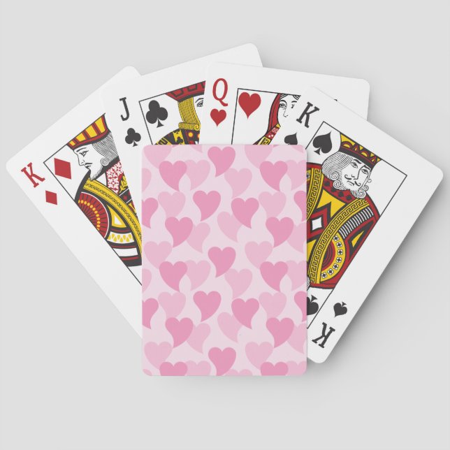 Jeu De Cartes Bons Coeurs Motif sans couture (dos)