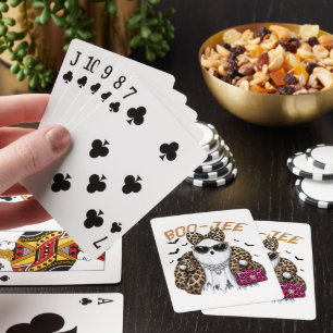 Jeu De Cartes Boo-JEE Fantôme Léopard Coquette Halloween
