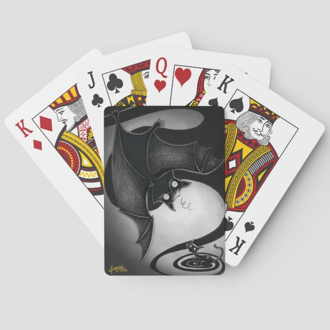 Jeu De Cartes Boo Kitty avec Dizzy Bat Jouer des cartes (dos)