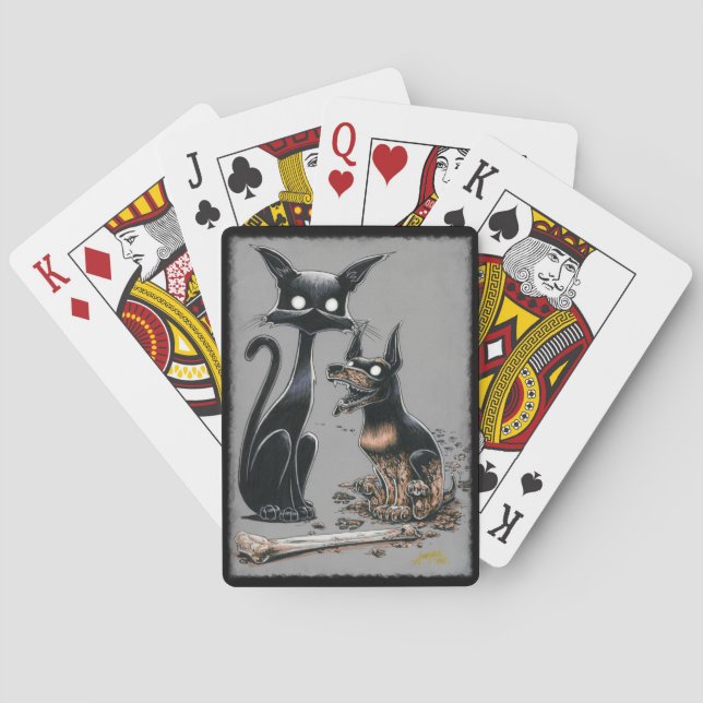 Jeu De Cartes Boo Kitty fait un ami à jouer des cartes (dos)