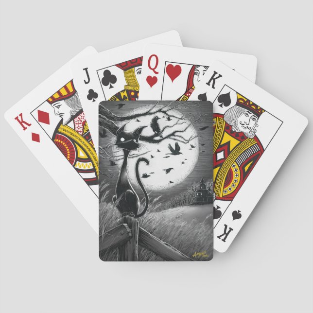 Jeu De Cartes Boo Kitty se sent un Ominous Vent Jouer des cartes (dos)