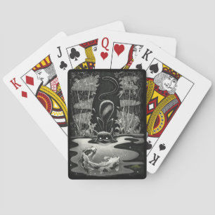 Jeu De Cartes Boo Kitty Va Pêcher Jouer Aux Cartes