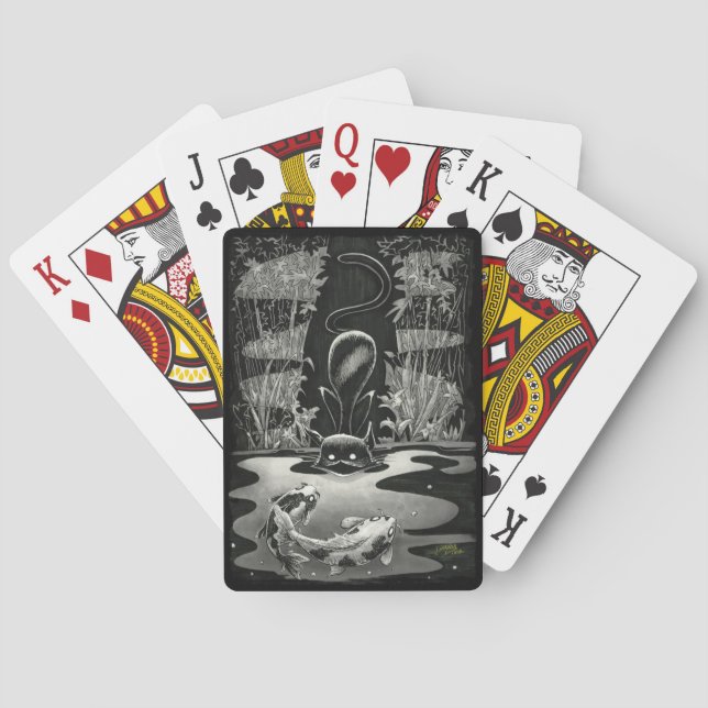 Jeu De Cartes Boo Kitty Va Pêcher Jouer Aux Cartes (dos)