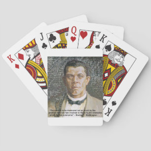 Jeu De Cartes Booker T. Washington et citation sur le succès