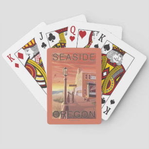 Jeu De Cartes Bord de la mer, vue d'OregonAquarium