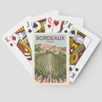 Bordeaux France Vignoble Voyage Art Vintage
