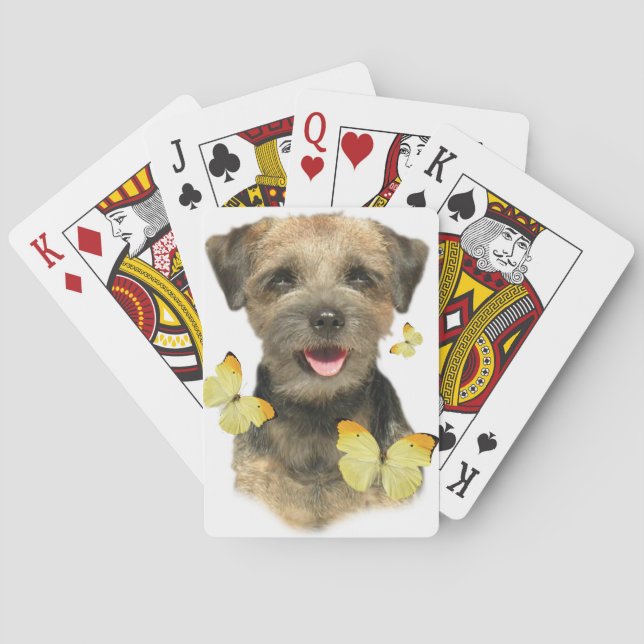Jeu De Cartes Border Terrier Butterfly (dos)
