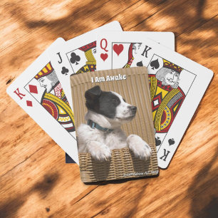 Jeu De Cartes Bordure adorable Collie Heeler Sleepy Puppy