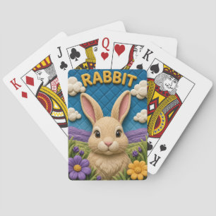 Jeu De Cartes Bordure de Prairie de Lapin Moderne KlayKoo