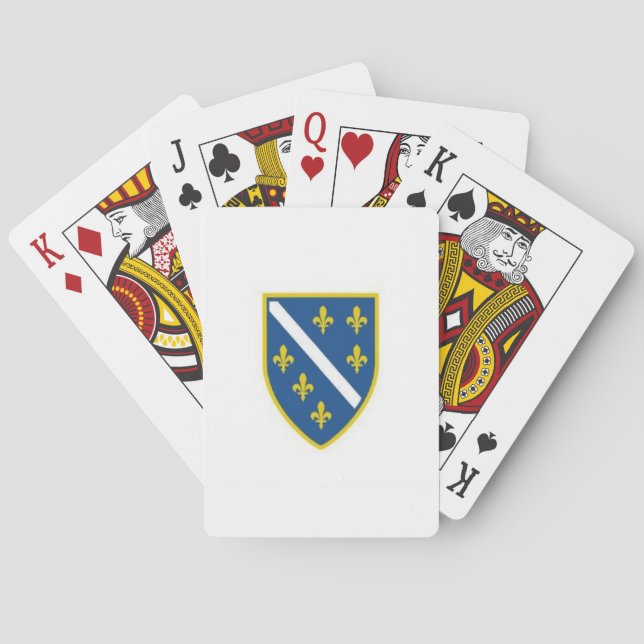 Jeu De Cartes Bosnian Army Flag Playing Cards (dos)