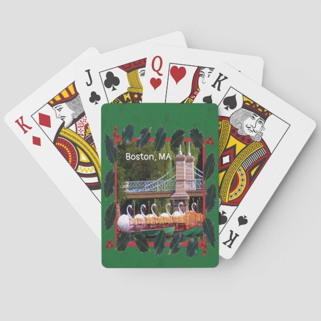 Jeu De Cartes Boston Swan Boats - Joyeuses vacances (dos)