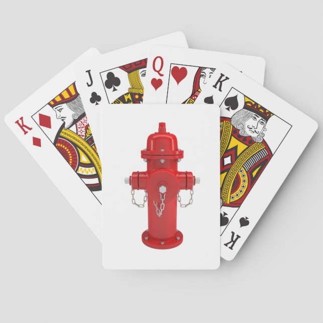 Jeu De Cartes Bouche d'incendie rouge (dos)