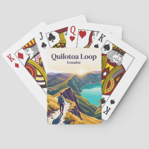 Jeu De Cartes Boucle de Quilotoa Équateur