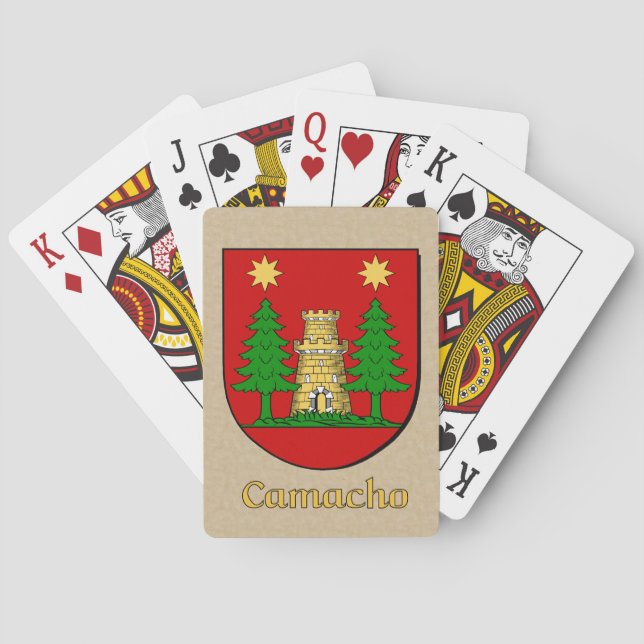 Jeu De Cartes Bouclier héraldique Camacho (dos)