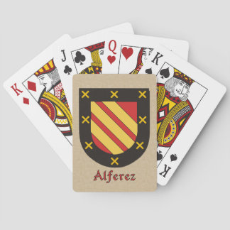 Jeu De Cartes Bouclier héraldique d'Alferez