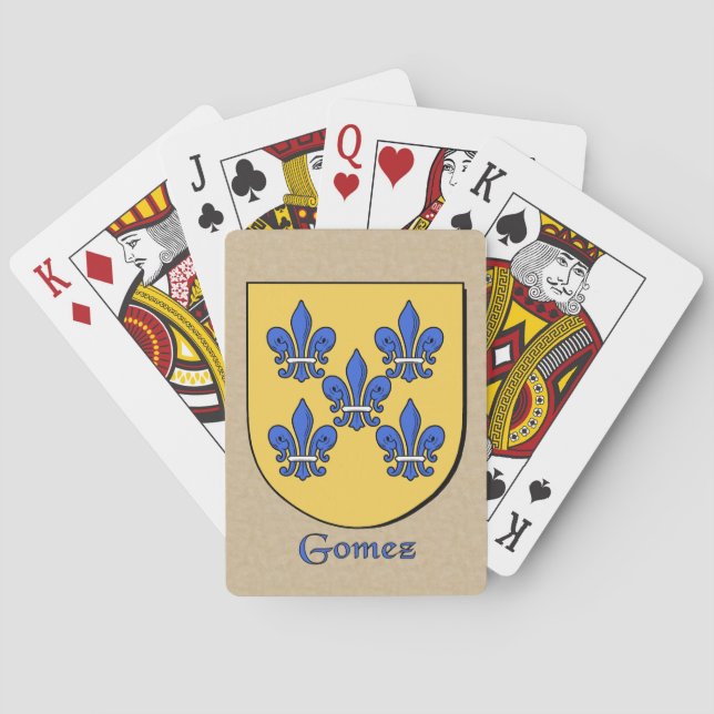 Jeu De Cartes Bouclier héraldique de Gomez (dos)