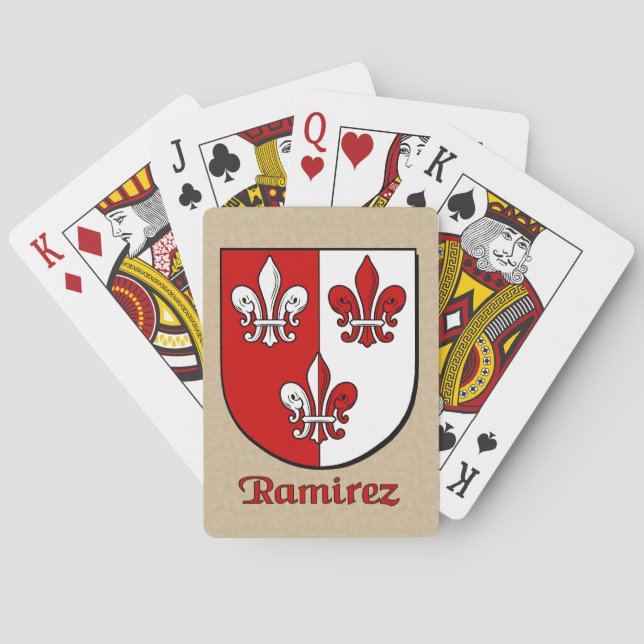 Jeu De Cartes Bouclier héraldique de Ramirez (dos)